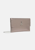 PATRIZIA PEPE Pochette Fly grigio metallizzato da donna in similpelle liscia dalla finitura metallizzata CB5460L041 S765 PATRIZIA PEPE 