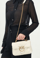 PINKO Borsa a tracolla Mini Love Bag Puff burro da donna 100039A0F2 Z14Q PINKO 