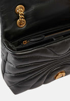 PINKO Borsa LOVE BAG PUFF BUTTERFLY MINI in nappa nera da donna con trapuntatura butterfly 100039A1EX Z99Q PINKO 