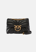 PINKO Borsa LOVE BAG PUFF BUTTERFLY MINI in nappa nera da donna con trapuntatura butterfly 100039A1EX Z99Q PINKO 