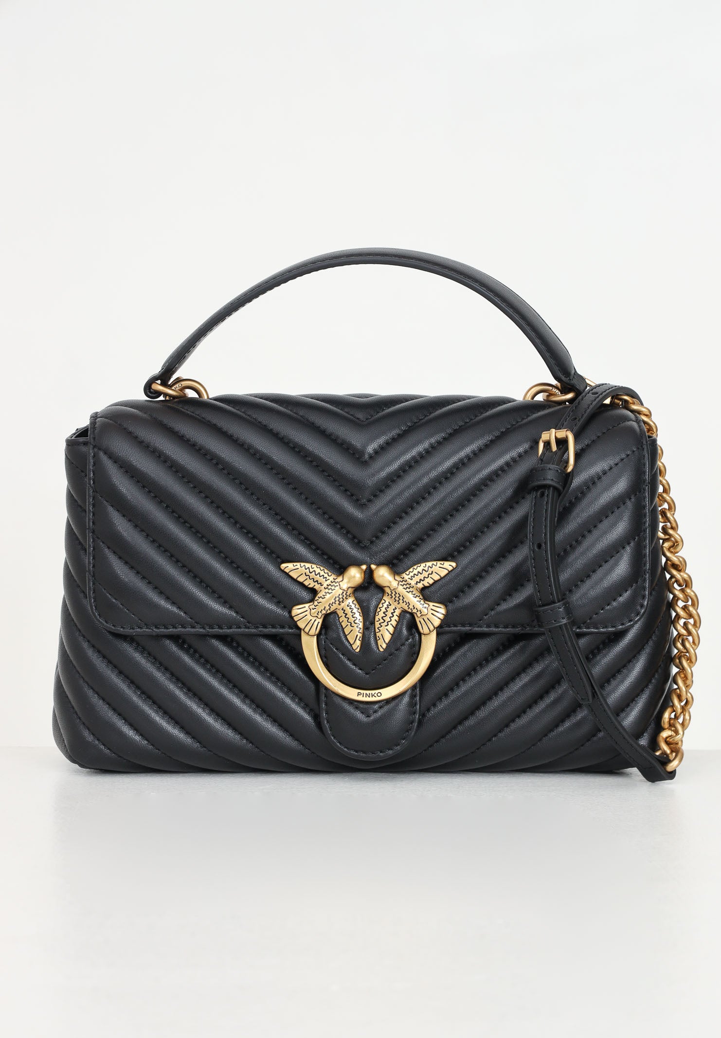 PINKO Borsa a mano Classic Love Bag Puff nera da donna 100043A0GK Z99Q PINKO 