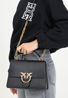 PINKO Borsa a mano  Love Bag Top Handle Light nera da donna  con finitura liscia 100066A0F1 Z99Q PINKO 