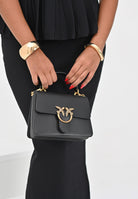 PINKO Borsa a mano Mini Love Bag One Top Handle Light nera da donna 100071A0F1 Z99Q PINKO 
