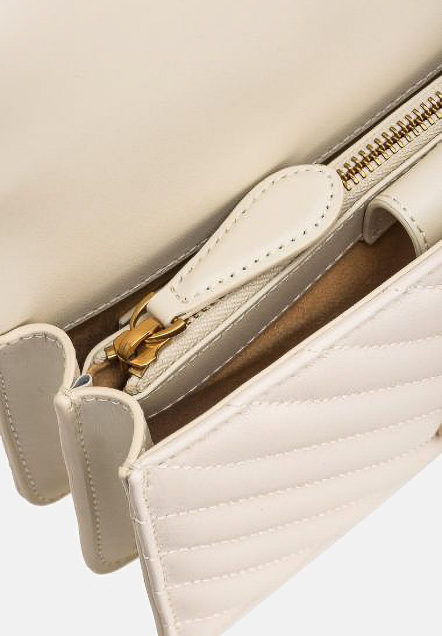 PINKO Borsa a tracolla Love Bag One Chevron panna da donna 100074A0GK Z14Q PINKO 