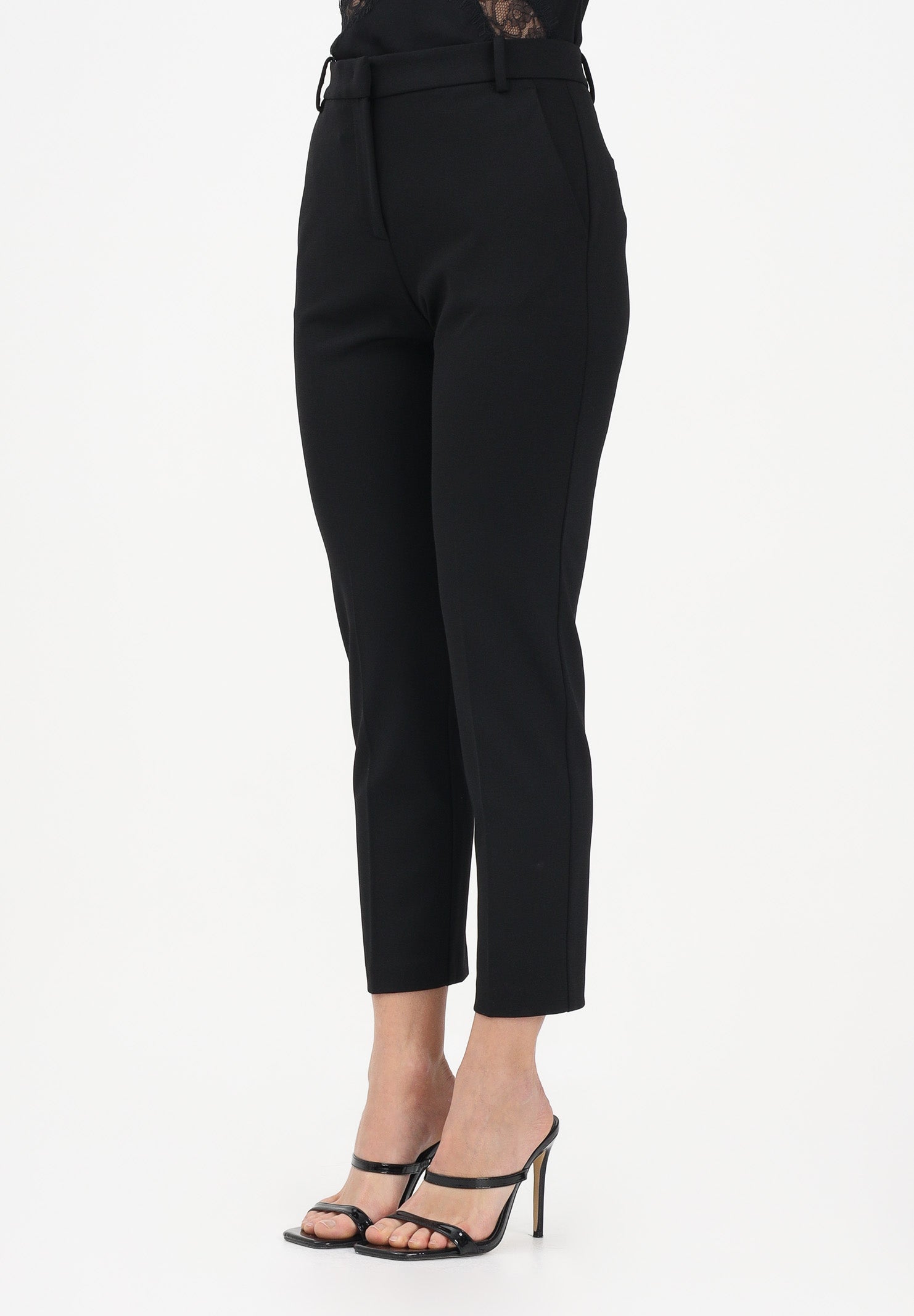 PINKO Pantaloni eleganti BELLO neri da donna 100155A36R Z99 PINKO 
