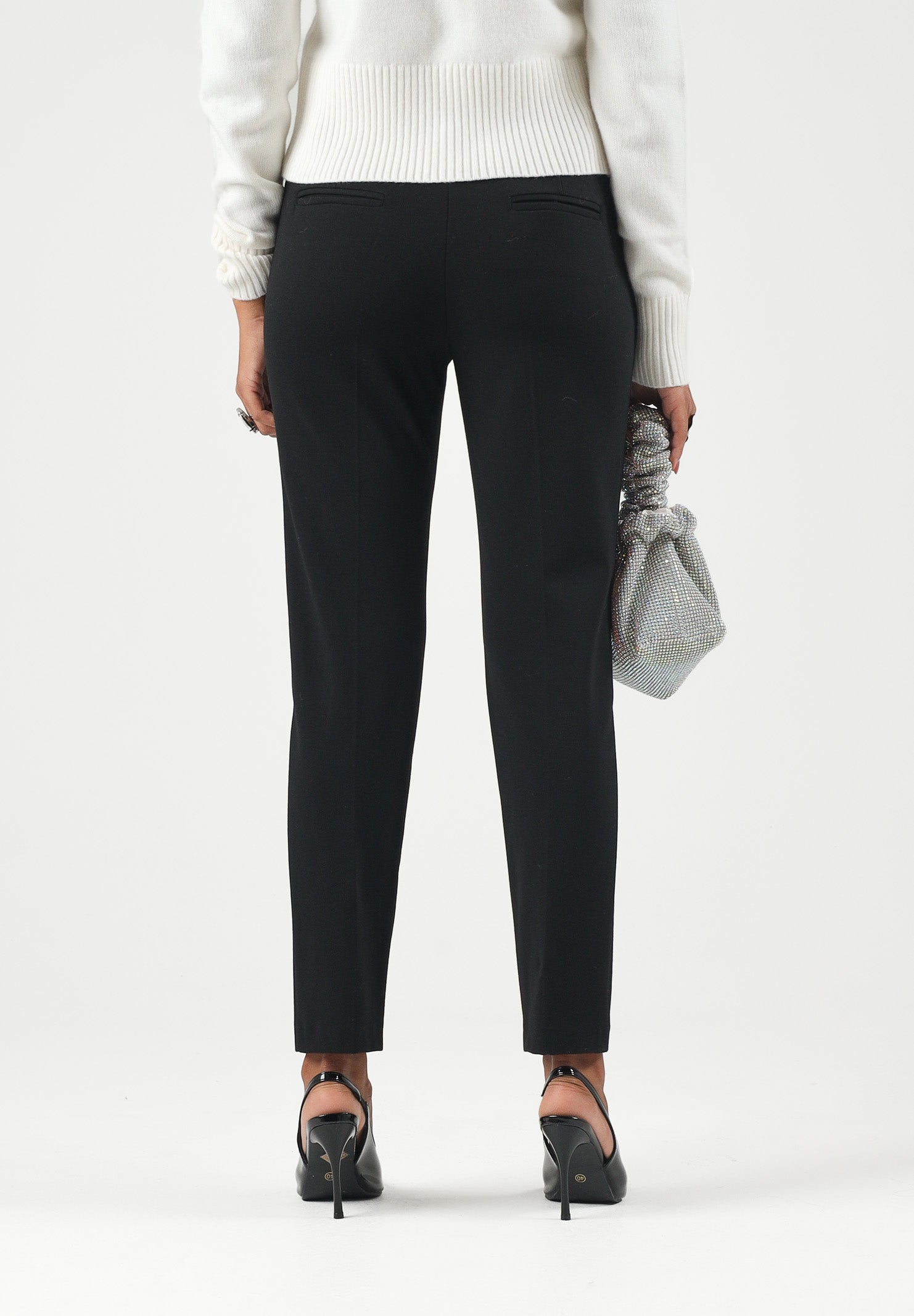 PINKO Pantaloni a gamba dritta BELLO nero da donna 100155A3NV Z99 PINKO 