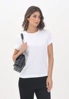 PINKO T-shirt a manica corta bianca da donna con logo 100355A2RD Z04 PINKO 