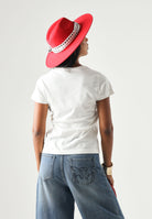 PINKO T-shiirt BUSSOLOTTO  bianco-biancaneve, colore basico bianco, donna. 100355A3HM Z05 PINKO 