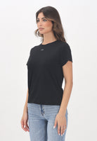 PINKO T-shirt a manica corta nera da donna con logo 100373A2RE Z99 PINKO 