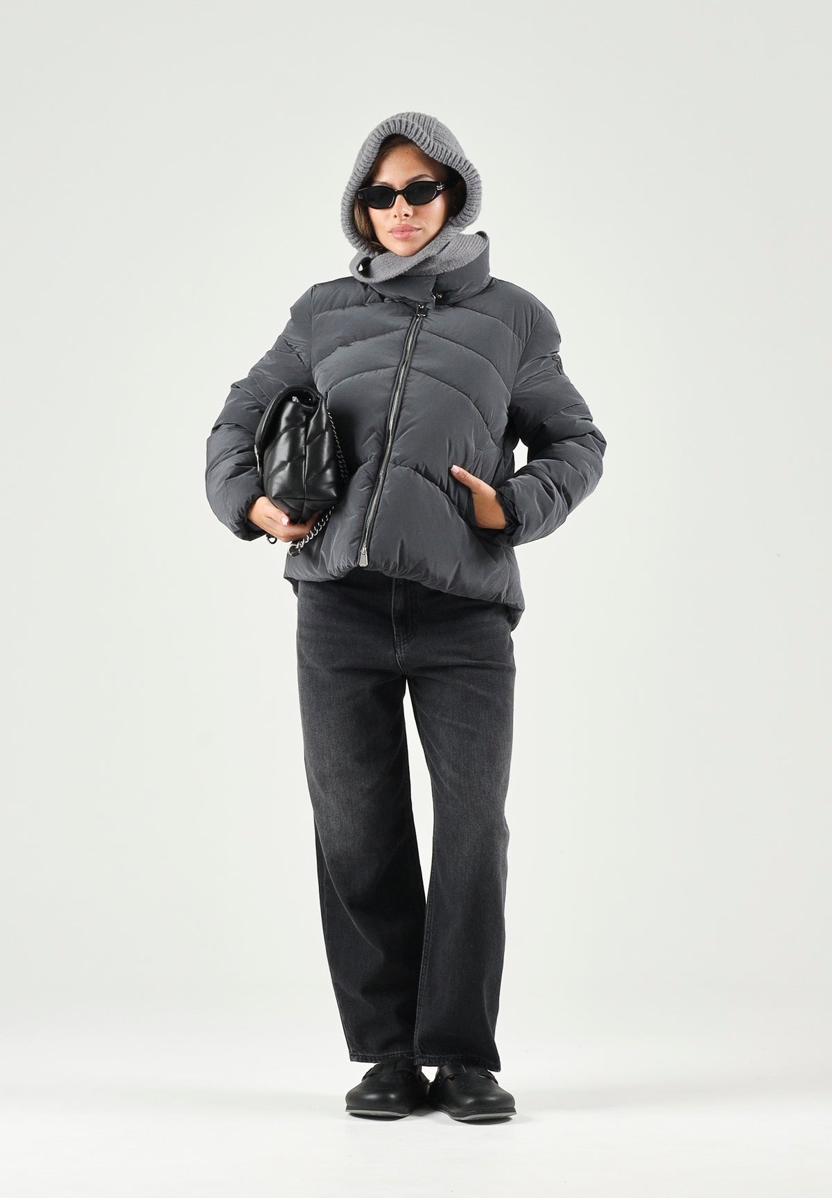 PINKO Piumino MIRCO CABAN  Caviale nero da donna con lavorazione trapuntata. 101598A39J Z98 PINKO 
