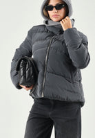 PINKO Piumino MIRCO CABAN  Caviale nero da donna con lavorazione trapuntata. 101598A39J Z98 PINKO 