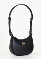 PINKO Borsa a spalla Half Moon nera da donna con texture liscia 103538A0F1 Z99Q PINKO 