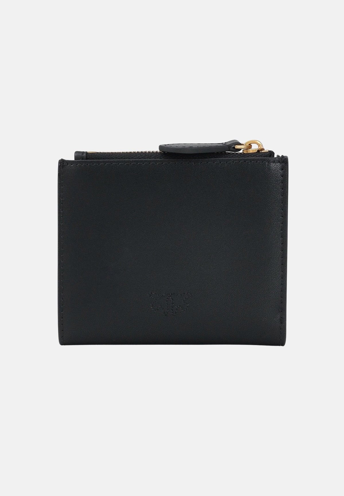 PINKO Portafoglio MULTI PURPOSE  Nero Antique Gold da donna con logo Love Birds e tasca portamonete 103610A0F1 Z99Q PINKO 