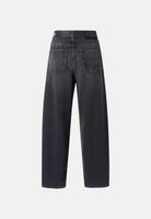PINKO jeans ESTELLE EGG balloon fit con inserti effetto pelle lavaggio black, colore basico nero, donna. 103857A3GW PJ4 PINKO 