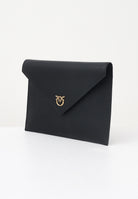 PINKO Pochette Flat Purse Handle nera da donna 104820A0F1 Z99Q PINKO 