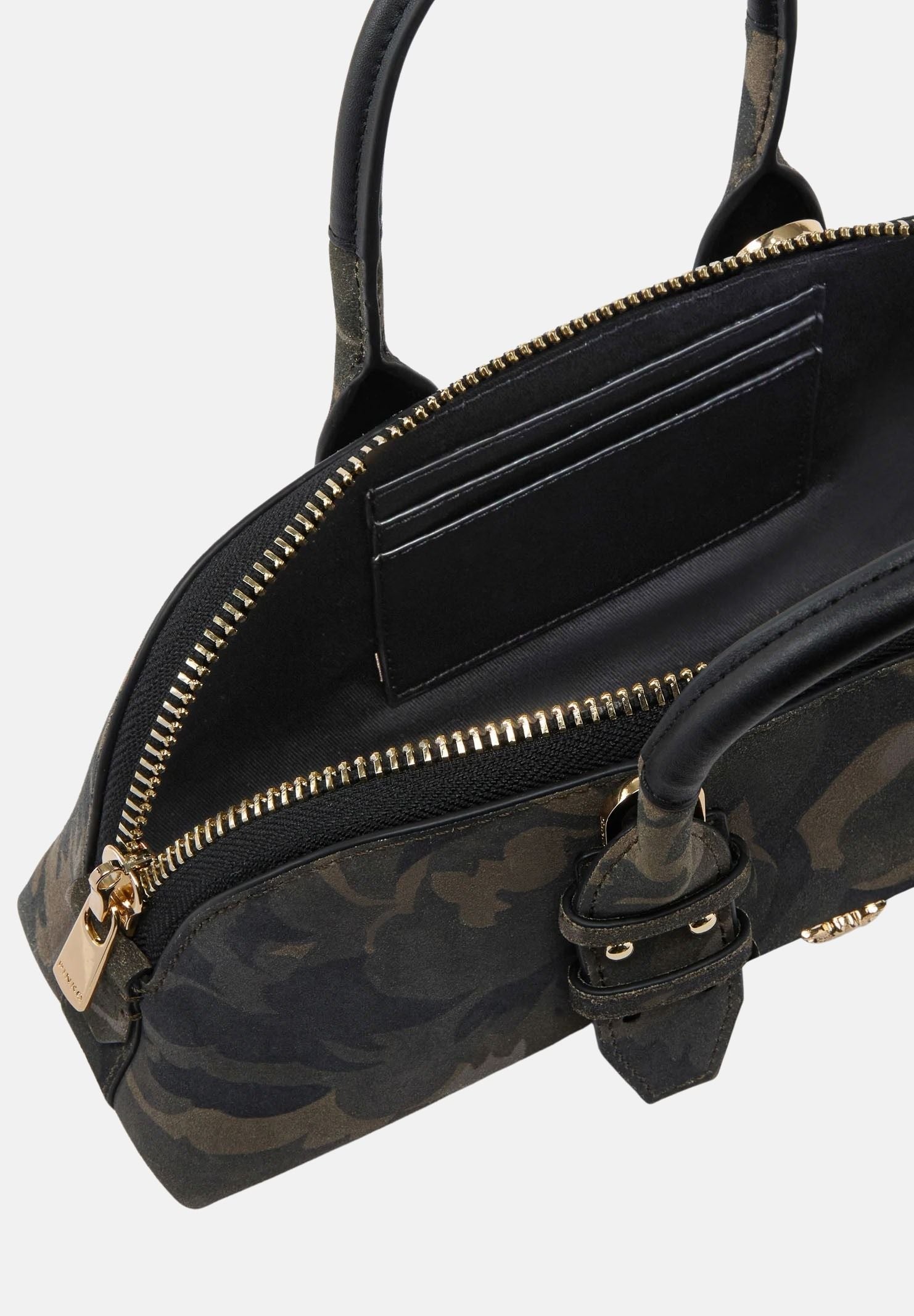 PINKO Borsa a mano  ESCAPE BAG HORIZONTAL verde militare da donna con motivo camouflage 105334A3LR ST3Y PINKO 