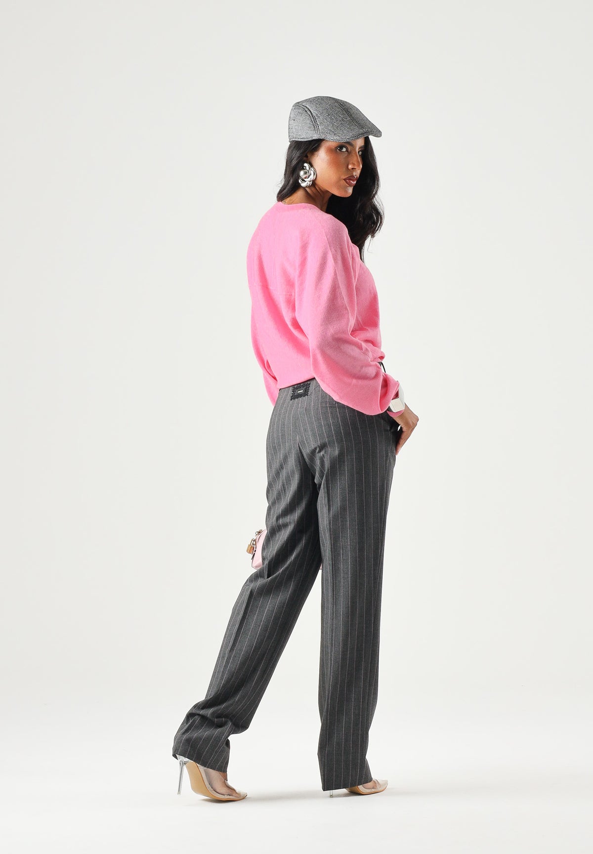 PINKO Maglia LANZAROTE  rosa garofalo da donna con logo LOVE BIRDS 105417A18M O00 PINKO 
