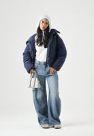PINKO Giubbotto IMPASTO  blu giacca mari blu, colore basico blu, donna. 105656A39J F92 PINKO 