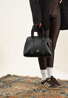 PINKO Borsa a mano Escape nera da donna  dalla texture liscia 105906A0QO Z99Q PINKO 