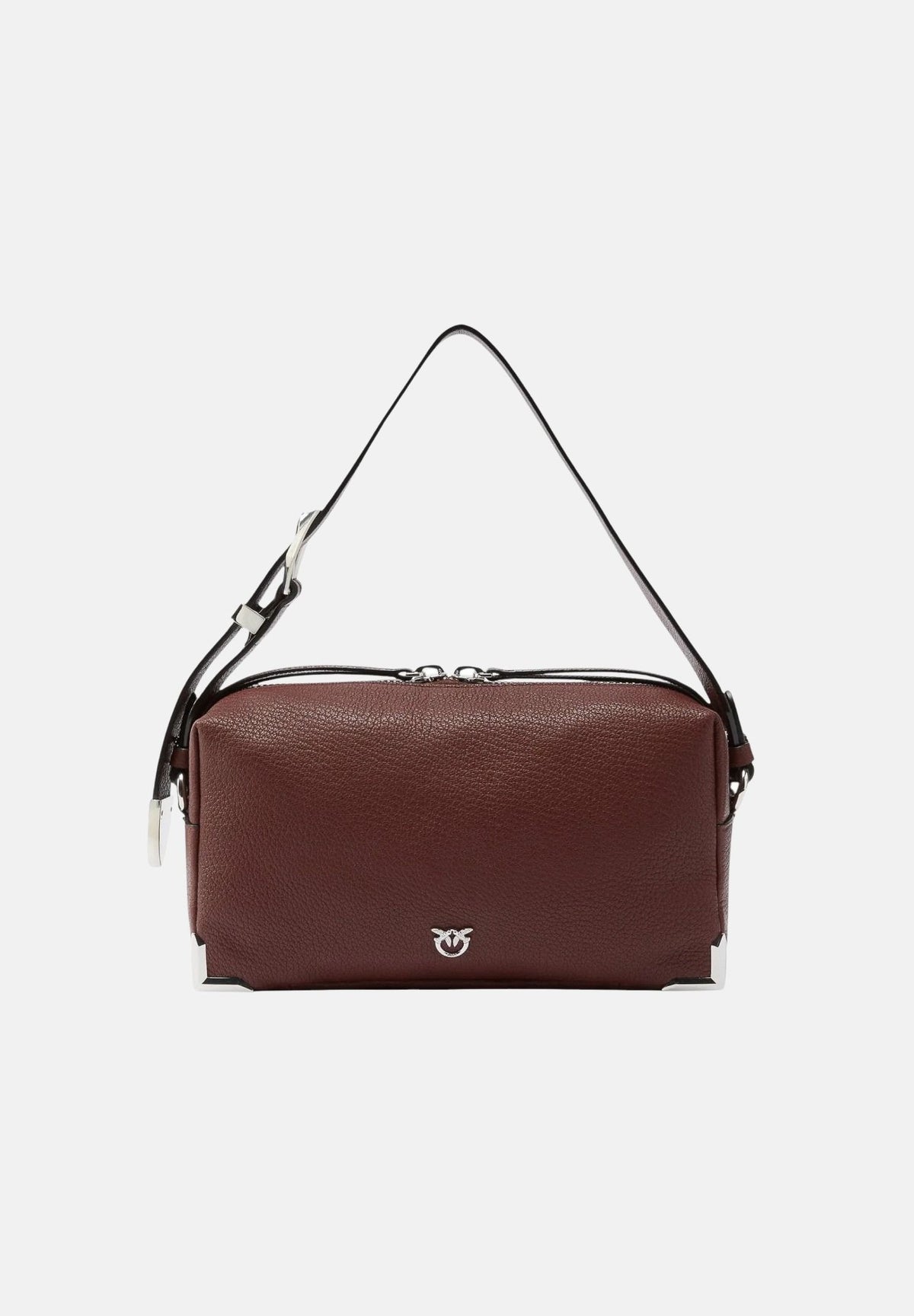 PINKO Borsa a spalla HALF MOON  castano intenso-marrone per donna con tracolla regolabile e dettaglio metallico frontale. 106761A3CX L88N PINKO 