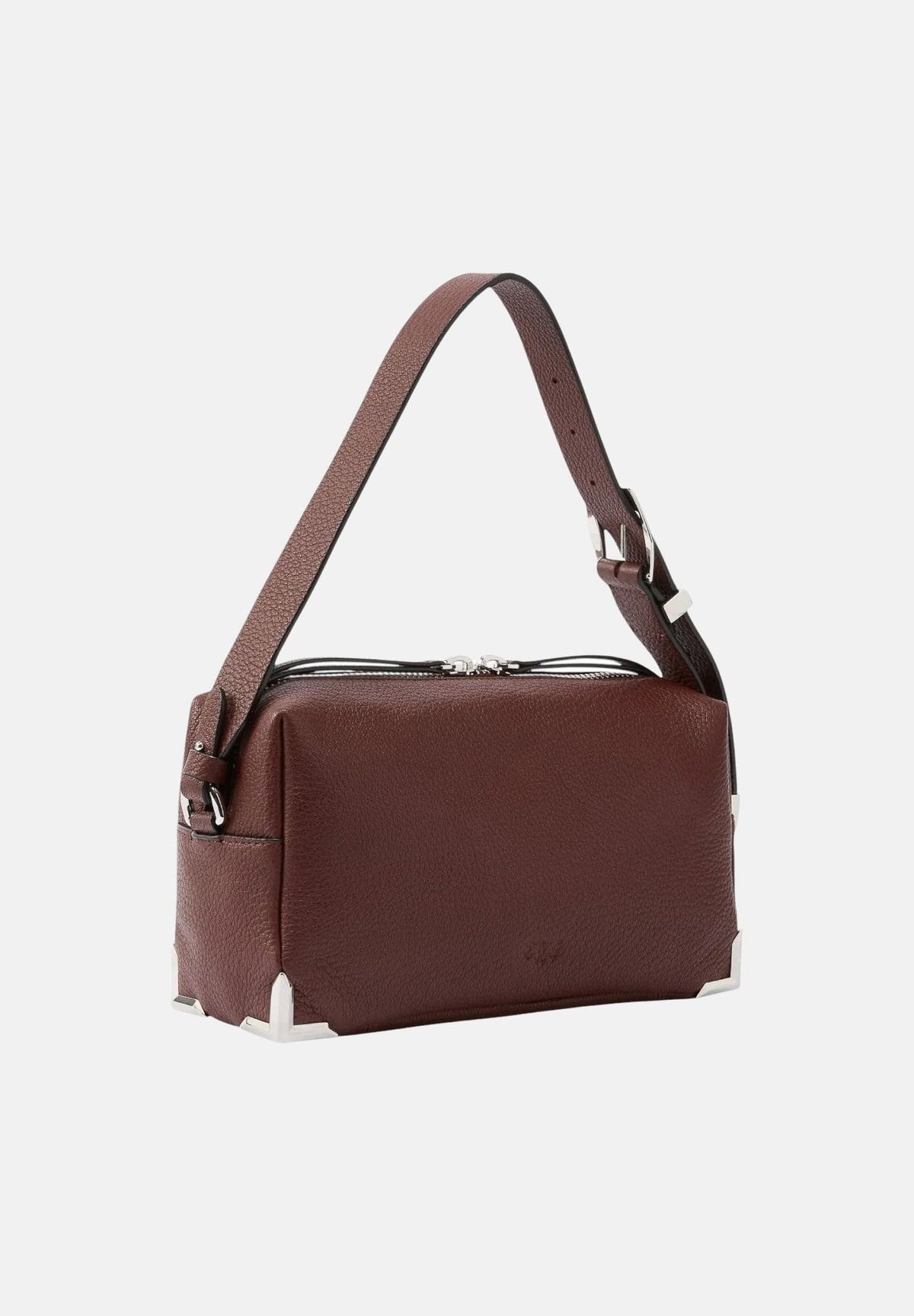 PINKO Borsa a spalla HALF MOON  castano intenso-marrone per donna con tracolla regolabile e dettaglio metallico frontale. 106761A3CX L88N PINKO 