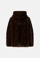 PINKO Giacca BLOUSON chicco di caffè-marrone da donna effetto pelliccia<BR/> 107054A3C5 M11 PINKO 