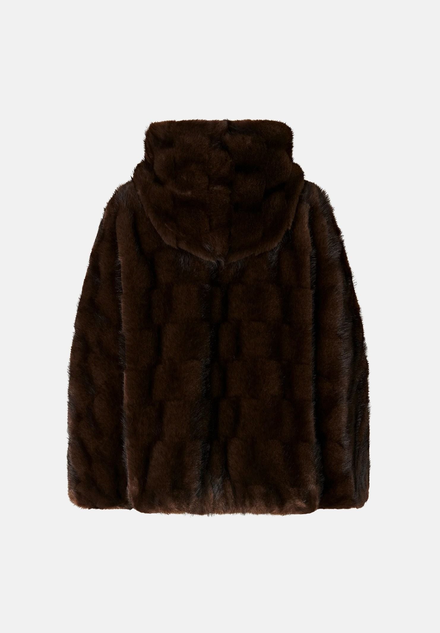 PINKO Giacca BLOUSON chicco di caffè-marrone da donna effetto pelliccia<BR/> 107054A3C5 M11 PINKO 