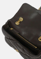 PINKO Borsa a tracolla Love Puff marrone-marrasca per donna con lavorazione puff, fibbia Love Birds 107066A0F2 M12Q PINKO 