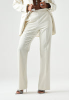 PINKO Pantaloni PEONIA eleganti bianco gelato bianco, donna con piega stirata 107193A3DA Z00 PINKO 