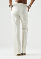 PINKO Pantaloni PEONIA eleganti bianco gelato bianco, donna con piega stirata 107193A3DA Z00 PINKO 