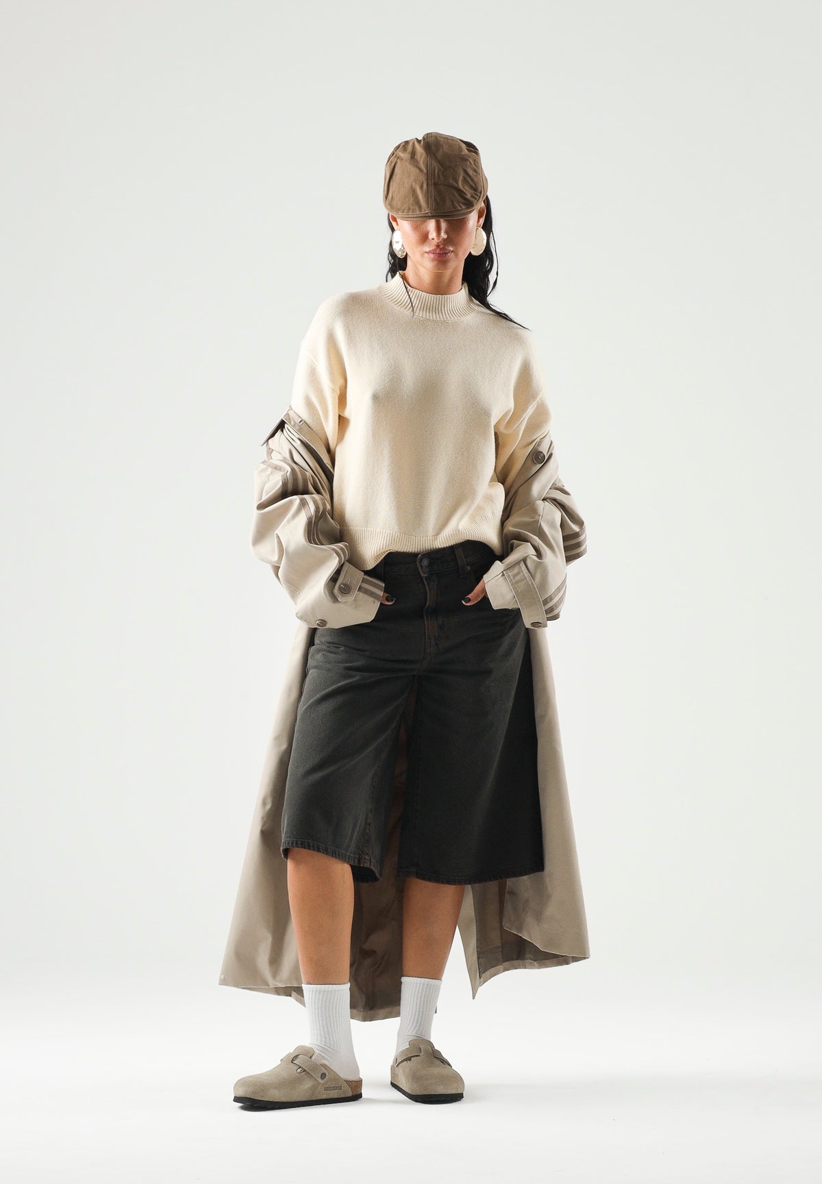 PINKO Maglione girocollo SPARTA SWEATER rugiada gelata-beige da donna con lavorazione essenziale 107205A3G1 C15 PINKO 