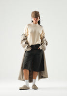 PINKO Maglia SPARTA SWEATER rugiada gelata-beige da donna con lavorazione essenziale 107205A3G1 C15 PINKO 