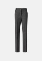 PINKO Pantaloni PLEIONE a sigaretta in misto lana stretch grigio corvo  da donna con fantasia a spiga. 107264A3IF I76 PINKO 