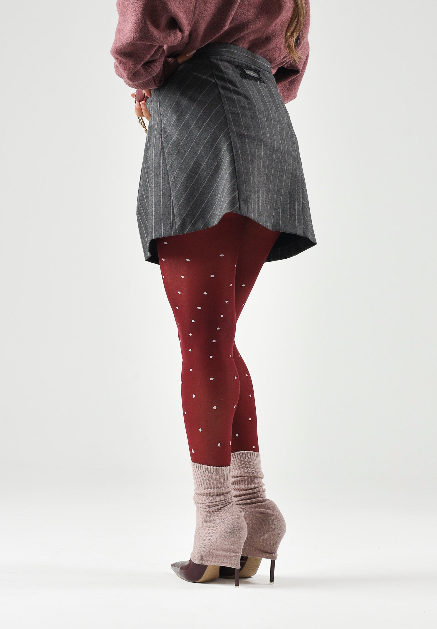 PINKO Gonna GIUNCO SKIRT Multicolor Grey-Pink, grigio e rosa, donna. 107416A3FF IN4 PINKO 