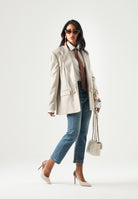 PINKO Blazer  DOPPIOPETTO METALLIZZATO multi beige e oro da donna 107421A3G4 CH3 PINKO 