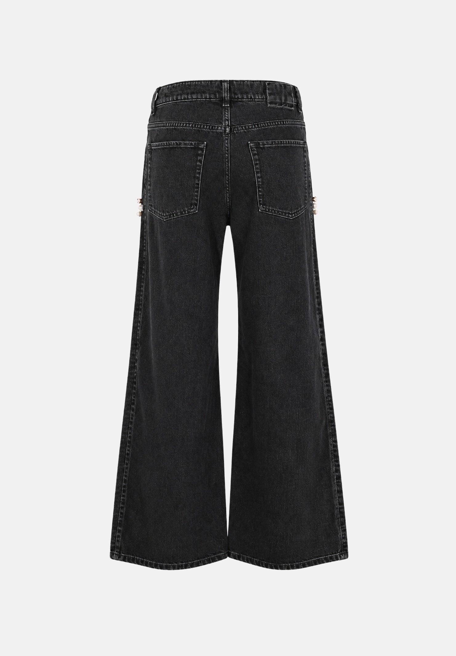 PINKO Jeans WANDA wide leg nero-limousine da donna. 107499A3KM Z99 PINKO 