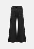 PINKO Jeans WANDA wide leg nero-limousine da donna. 107499A3KM Z99 PINKO 
