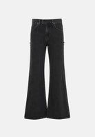 PINKO Jeans WANDA wide leg nero-limousine da donna. 107499A3KM Z99 PINKO 