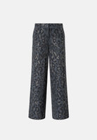 PINKO Pantaloni JEEP grey dark, grigio scuro da donna  con stampa animalier 107520A3GO I90 PINKO 