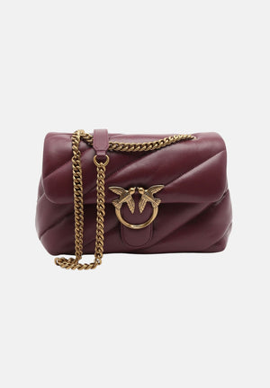 PINKO Borsa LOVE PUFF CLASSIC Ribes intenso bordeaux da donna con maxi trapuntatura obliqua 107616A0F2 WW5Q PINKO 