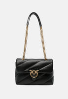 PINKO Borsa LOVE PUFF CLASSIC Nero-Antique Gold nero da donna  con maxi trapuntatura obliqua 107616A0F2 Z99Q PINKO 