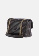 PINKO Borsa LOVE PUFF MINI marrone marasca da donna con maxi trapuntatura obliqua 107617A0F2 M12Q PINKO 