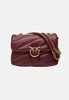 PINKO Borsa LOVE PUFF BABY Ribes intenso bordeaux da donna con trapuntatura chevron 107618A0F2 WW5Q PINKO 