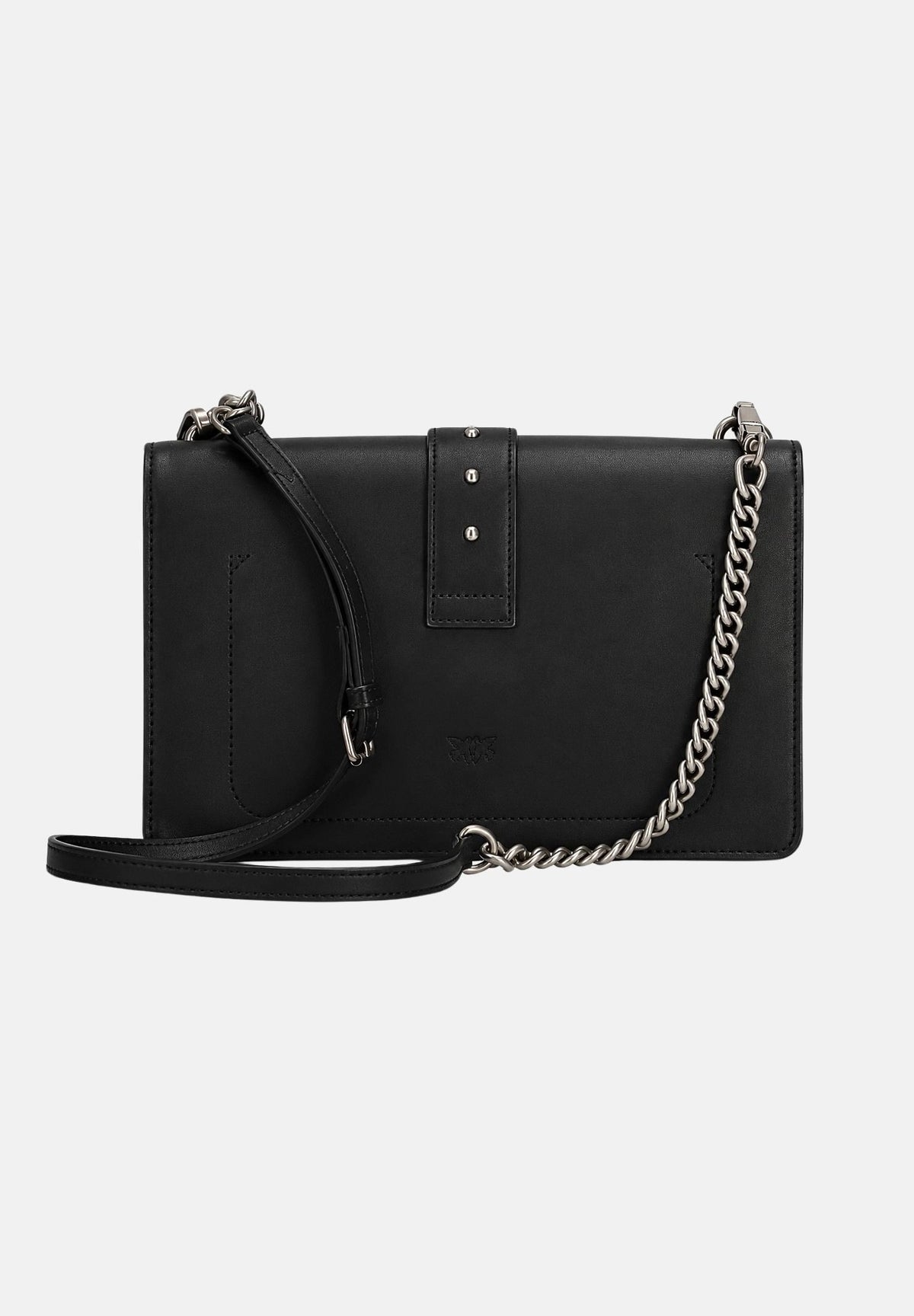 PINKO Borsa con tracolla LOVE ONE CLASSIC nero antique da donna con finitura liscia 107621A0F1 Z99O PINKO 