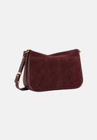 PINKO Borsa a spalla  LOVE SATCHEL CLASSIC borgogna bordeaux da donna con effetto pelle scamosciata 107655A0F6 W34Q PINKO 