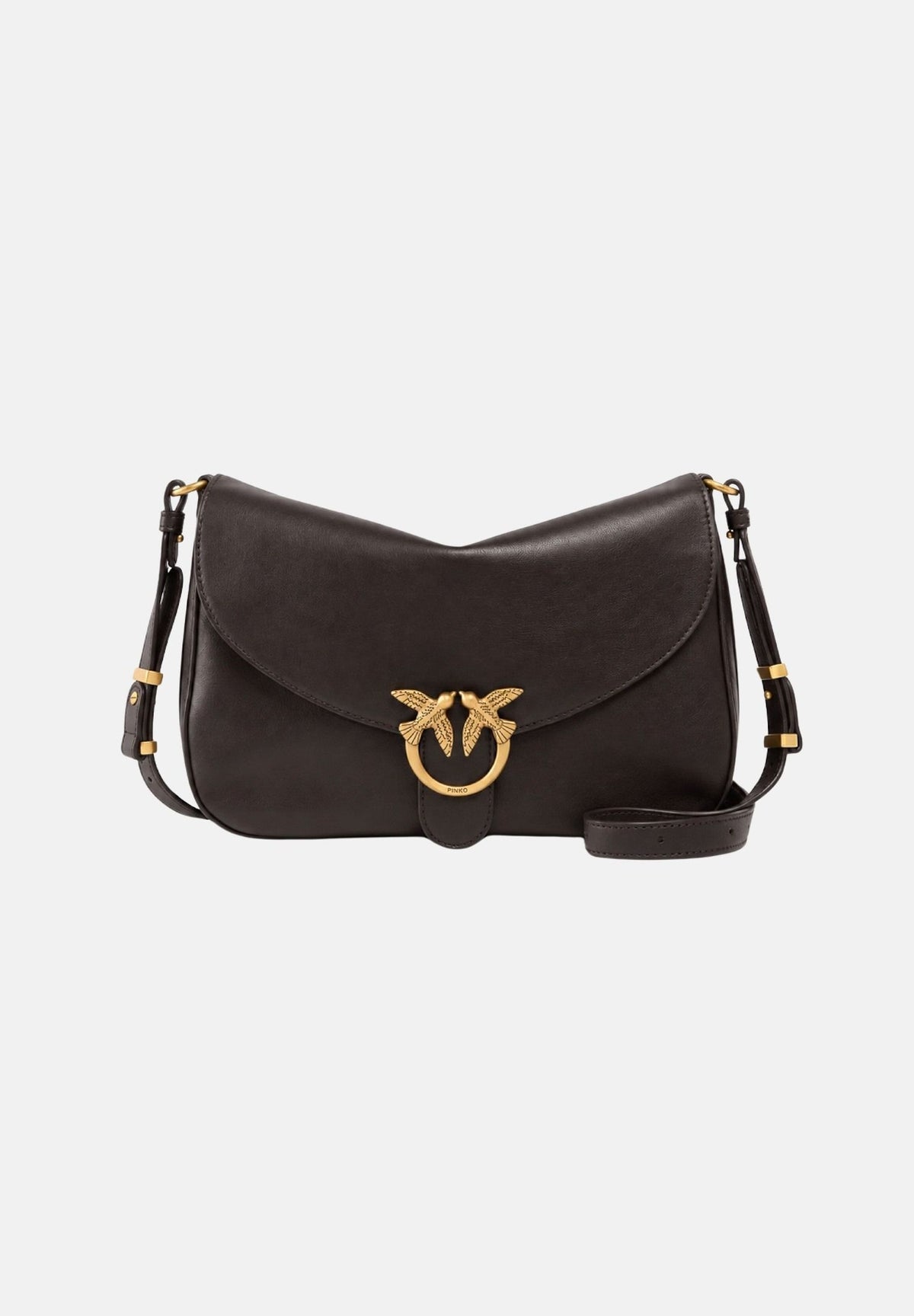 PINKO Borsa a spalla LOVE BIRDS marrone caffè-testa di moro da donna 107655A3LO L64Q PINKO 