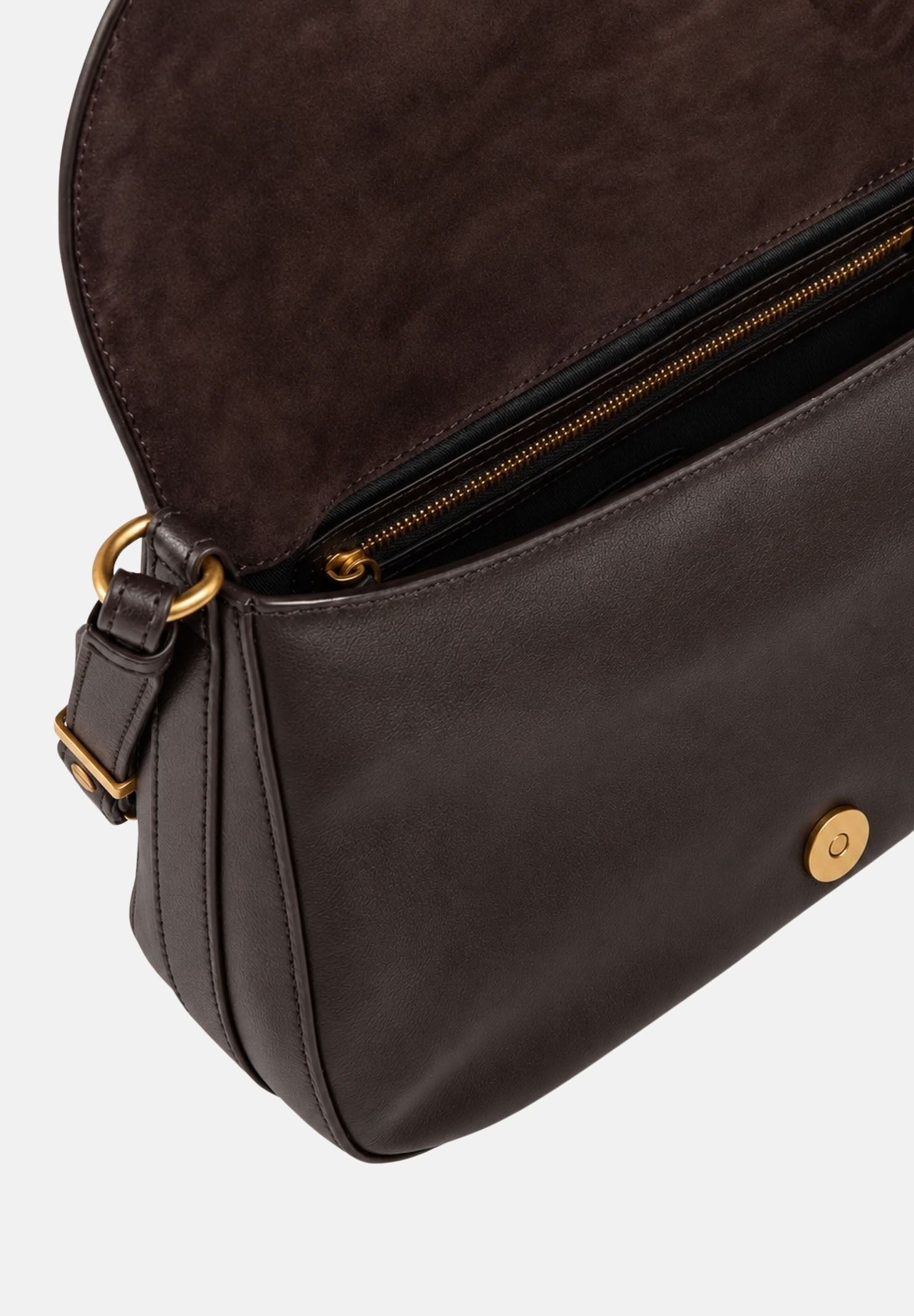 PINKO Borsa a spalla LOVE BIRDS marrone caffè-testa di moro da donna 107655A3LO L64Q PINKO 