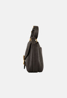 PINKO Borsa a spalla LOVE BIRDS marrone testa di moro da donna in suede scamosciata 107656A3LO L64Q PINKO 