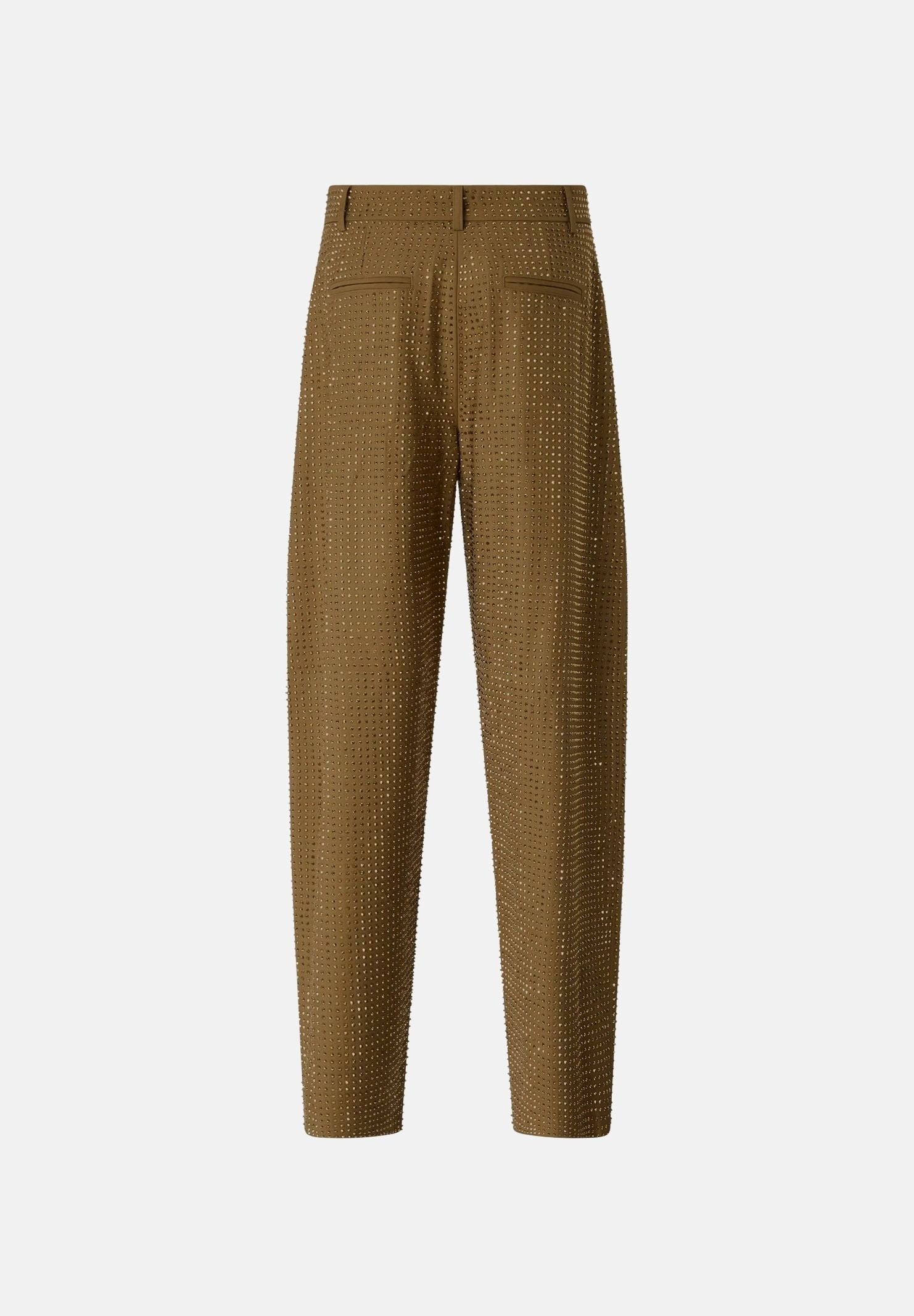 PINKO Pantaloni SOLOPACA PANTS Noce Cinereo, marrone da donna con linea barrel 107667A3M0 V67 PINKO 