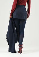 PINKO Gonna corta SOAVE SKIRT Blu Iride, da donna con applicazioni di strass all-over. 107674A3M0 G56 PINKO 
